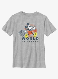 Disney Mickey Mouse World Traveler Youth T-Shirt