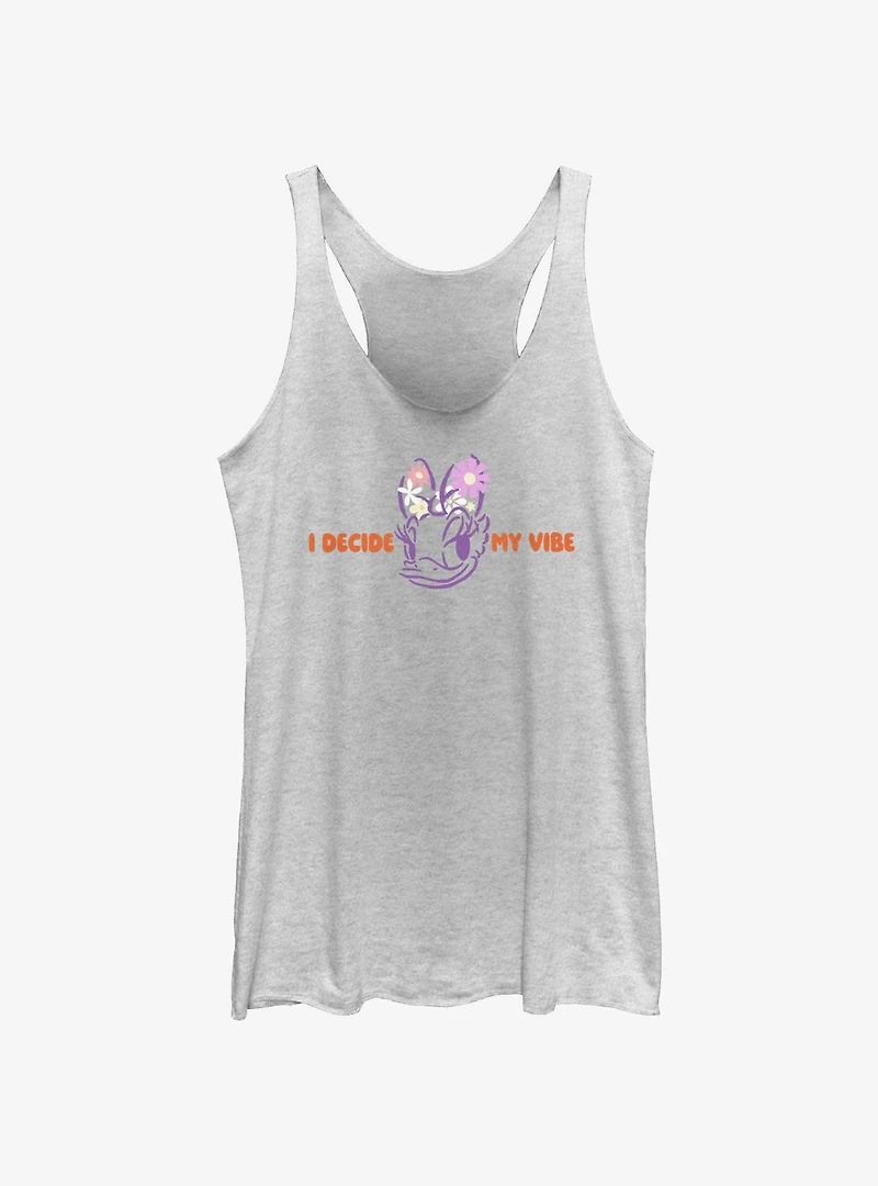 Disney Mickey Mouse I Decide My Vibe Daisy Womens Tank