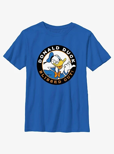 Disney Mickey Mouse Donald Duck Blissed Out Youth T-Shirt