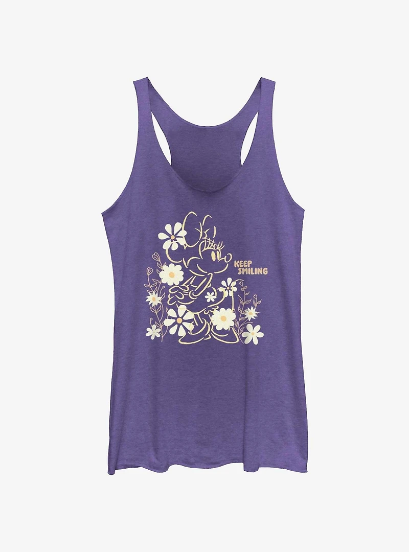 Disney Minnie Mouse Keep Smiling Womens Tank