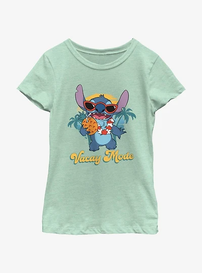 Disney Lilo & Stitch On Vacation Mode Youth Girls T-Shirt