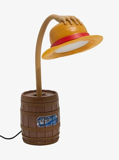One Piece Straw Hat Posable Hand Lamp
