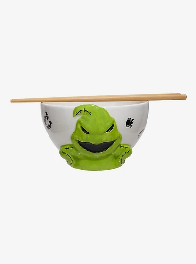 Disney The Nightmare Before Christmas Oogie Boogie Molded Ramen Bowl with Chopsticks - BoxLunch Exclusive
