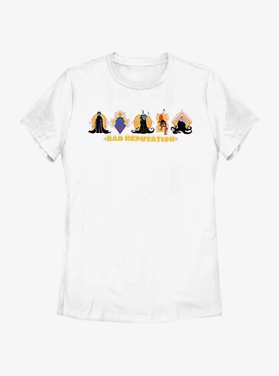 Disney Villains Villians Bad Reputation Womens T-Shirt