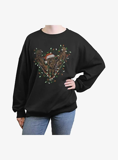 Star Wars Chewed Cords Womens Oversized Sweatshirt