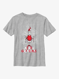 Dr Seuss Merry Grinchmas Garland Youth T-Shirt