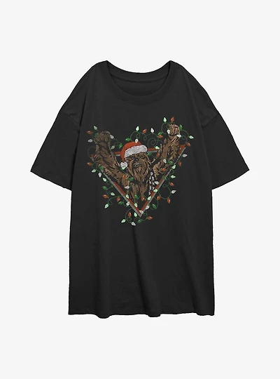 Star Wars Chewed Cords Womens Oversized T-Shirt