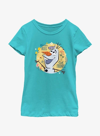 Disney Frozen 2 Warm Hugs Cool Friends Youth Girls T-Shirt