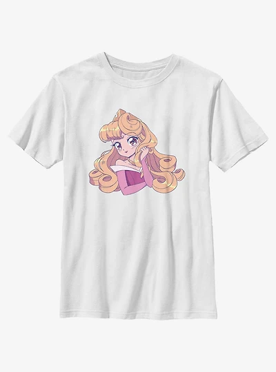 Disney Sleeping Beauty Cute Aurora Manga Version Youth T-Shirt