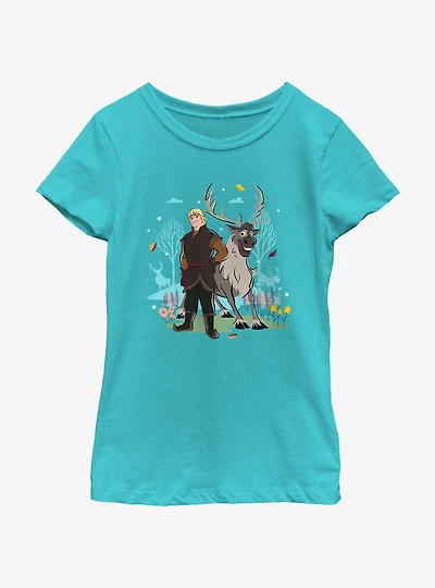 Disney Frozen 2 Kristoff And Sven Youth Girls T-Shirt