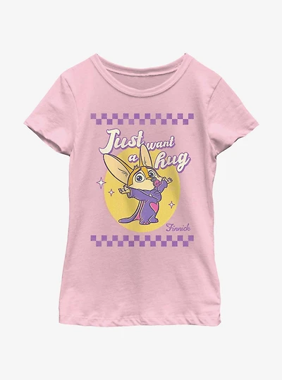 Disney Zootopia Zinnick Just A Hug Youth Girls T-Shirt