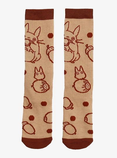 Studio Ghibli® My Neighbor Totoro Acorns Allover Print Crew Socks - BoxLunch Exclusive