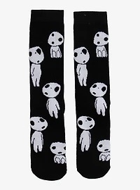 Studio Ghibli® Princess Mononoke Kodama Allover Print Crew Socks - BoxLunch Exclusive