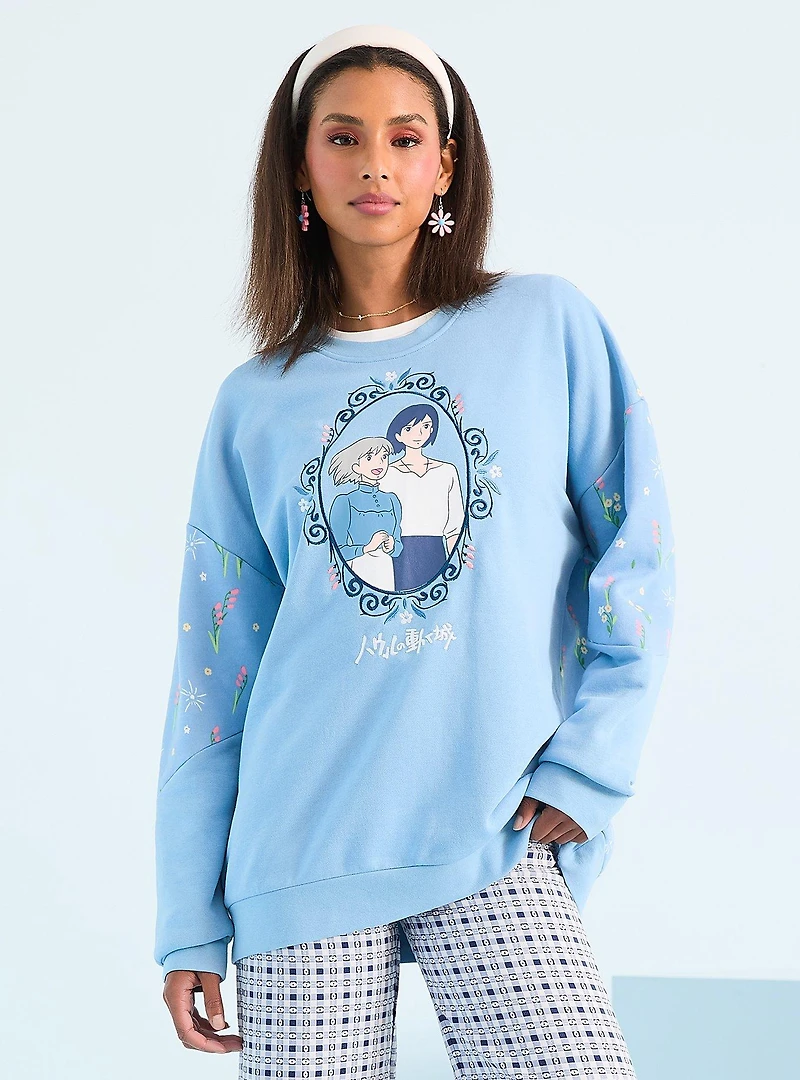 Our Universe Studio Ghibli® Howl's Moving Castle Sophie & Howl Portrait Crewneck — BoxLunch Exclusive