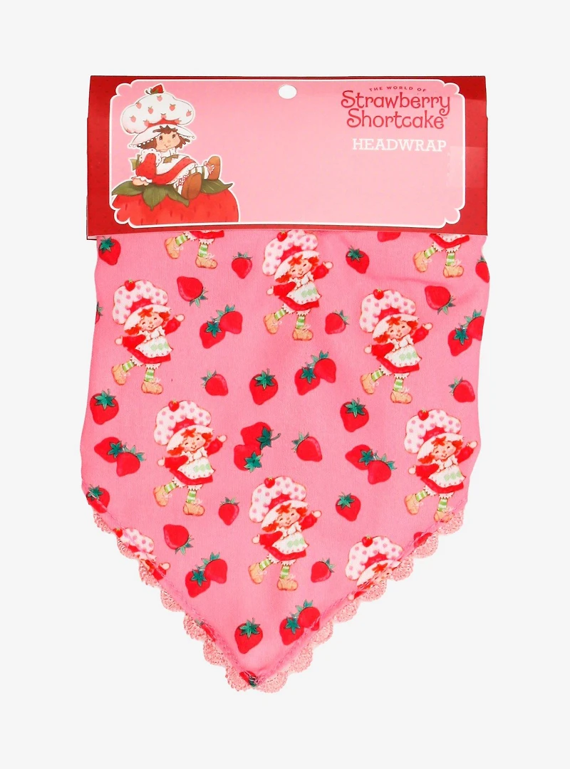 Strawberry Shortcake Berry Allover Print Head Scarf — BoxLunch Exclusive