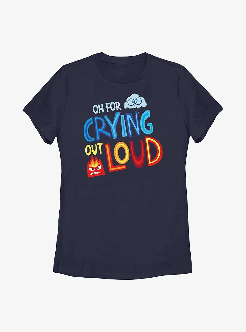 Disney Pixar Inside Out 2 Crying Loud Womens T-Shirt