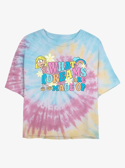 Disney Lizzie McGuire Dreams Are Tie Dye Crop Womens  T-Shirt