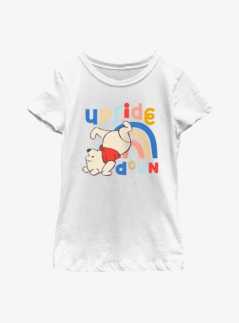 Disney Winnie The Pooh Upside Down Youth Girls T-Shirt