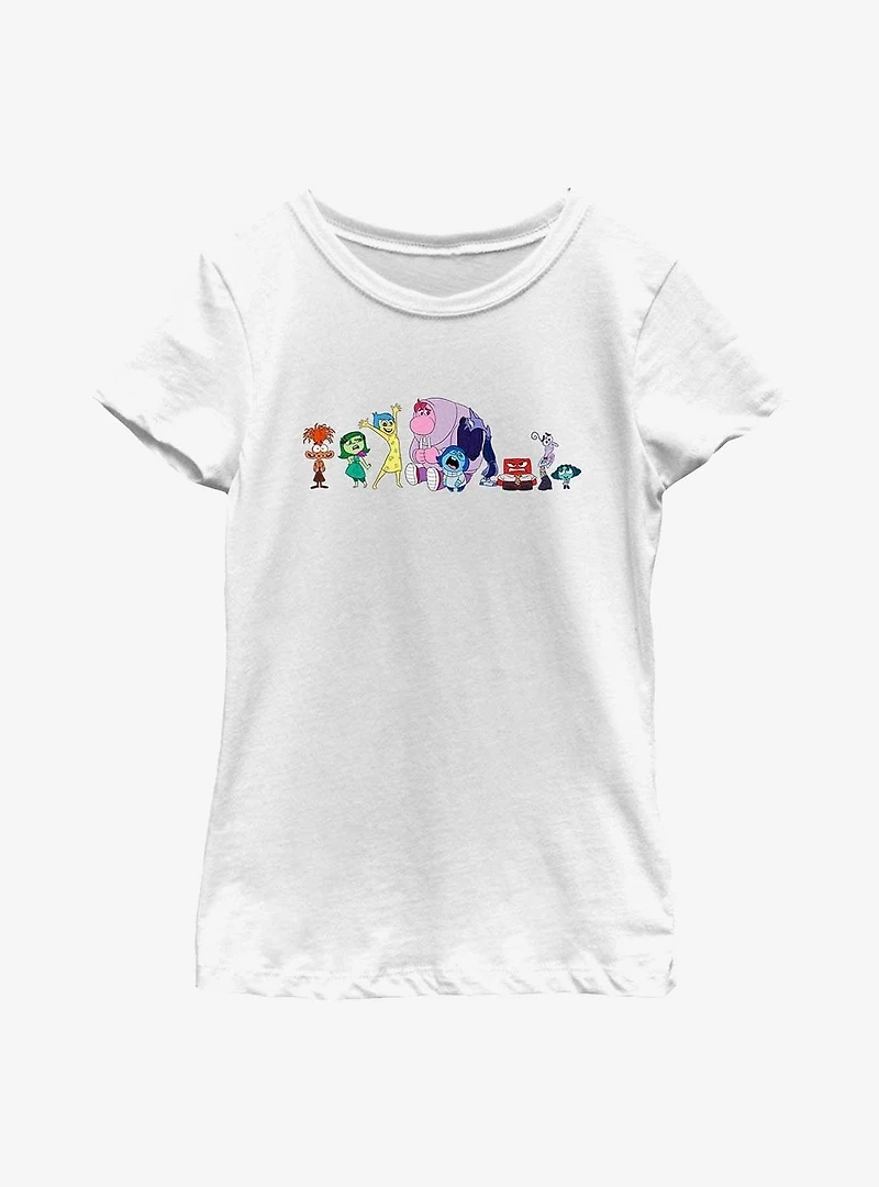 Disney Pixar Inside Out 2 All Emotions Youth Girls T-Shirt