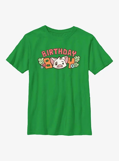 Disney Moana Bday Boy Pua Youth T-Shirt