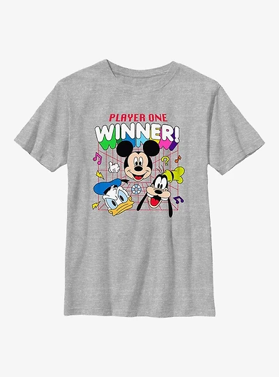 Disney Mickey Mouse & Friends Player One Winner Youth T-Shirt