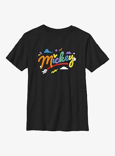 Disney Mickey Mouse Animal Balloon Logo Youth T-Shirt