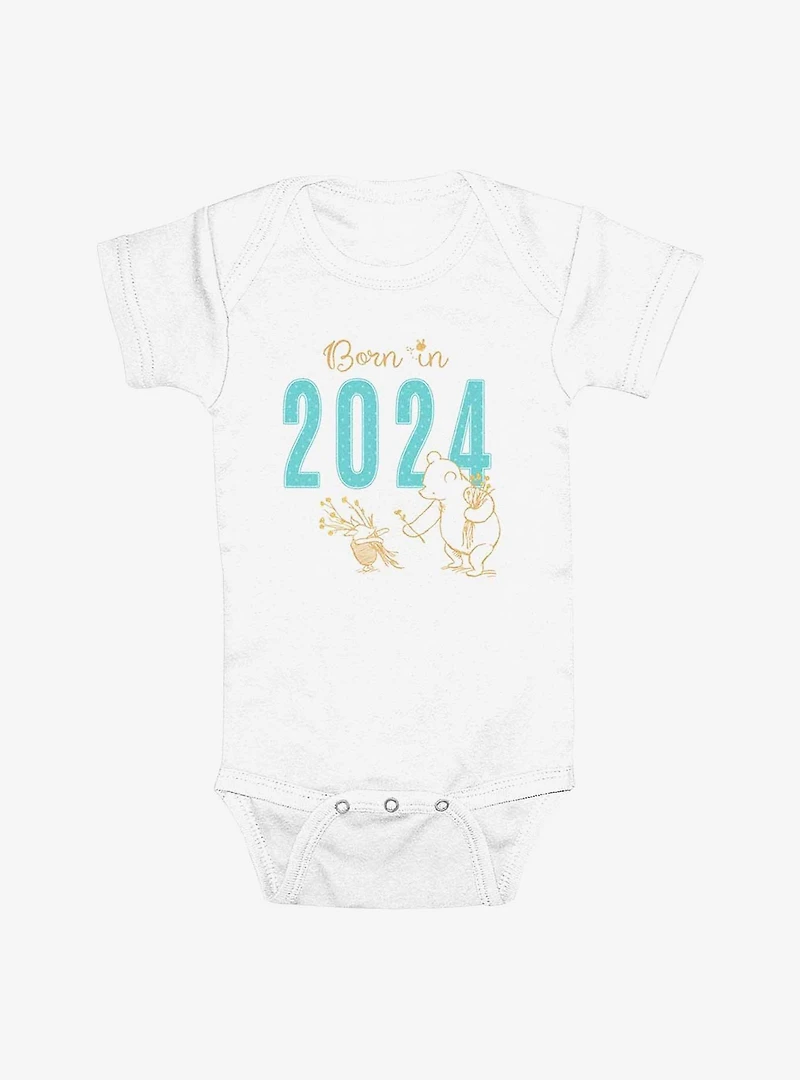 Disney Winnie The Pooh Born 2024 Infant Bodysuit