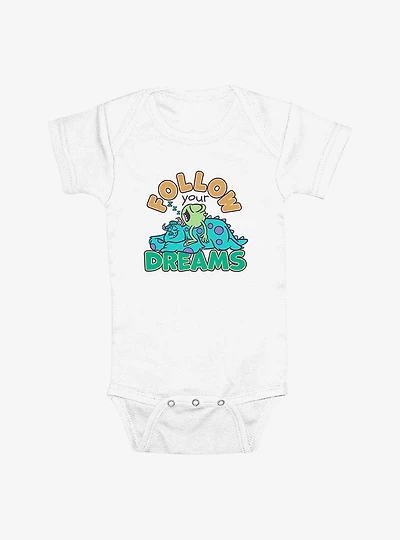 Disney Pixar Monsters Inc Follow Your Dreams Infant Bodysuit