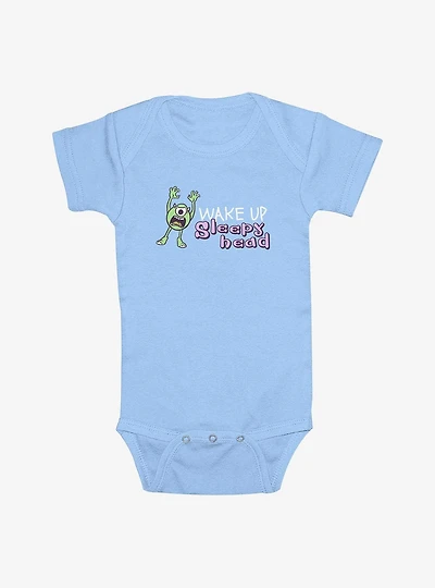 Disney Pixar Monsters Inc Wake Up Sleepy Head Infant Bodysuit