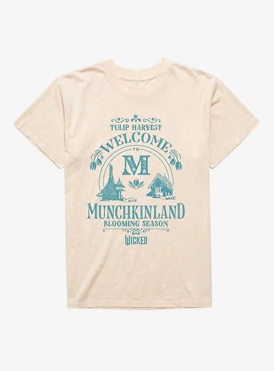 Wicked Welcome To Munchkinland Mineral Wash T-Shirt