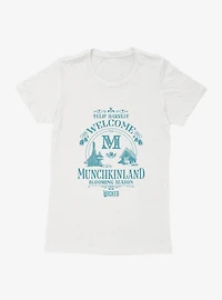 Wicked Welcome To Munchkinland Womens T-Shirt
