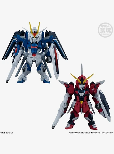 Bandai Spirits Mobile Suit Gundam SEED Freedom FW Gundam Converge Rising Freedom Gundam and Immortal Justice Gundam Figure Set