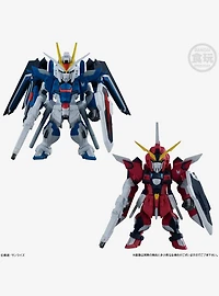 Bandai Spirits Mobile Suit Gundam SEED Freedom FW Gundam Converge Rising Freedom Gundam and Immortal Justice Gundam Figure Set