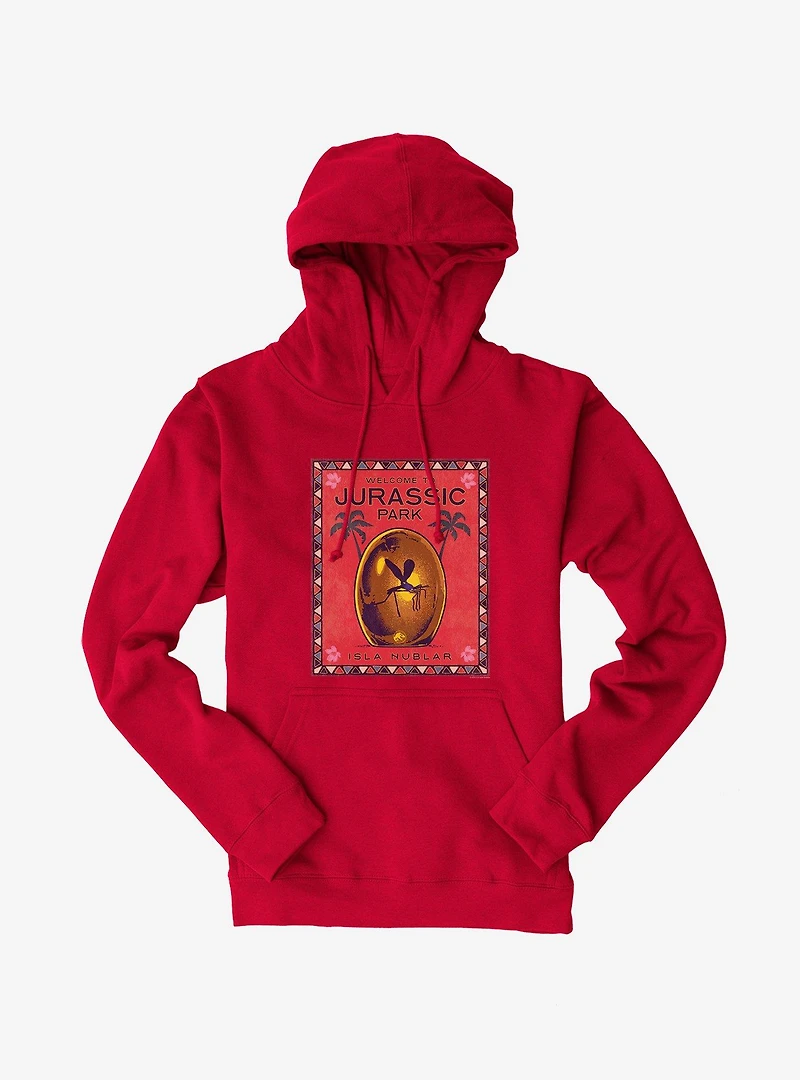 Jurassic Park Welcome Poster Hoodie