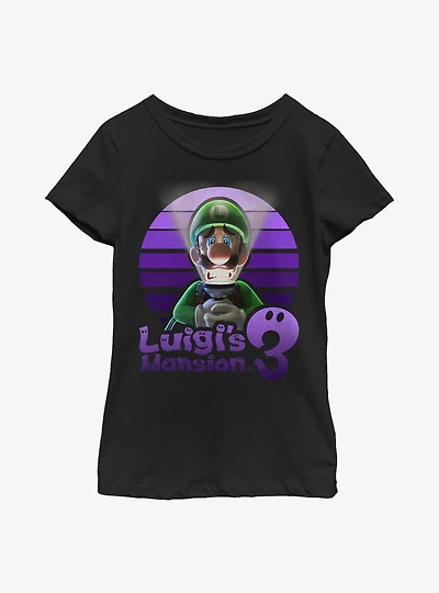 Nintendo Luigi's Mansion 3 Scared Luigi Youth Girls T-Shirt