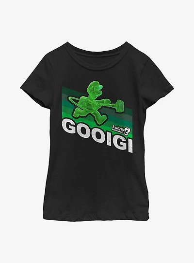Nintendo Luigi's Mansion 3 Gooigi Retro Youth Girls T-Shirt