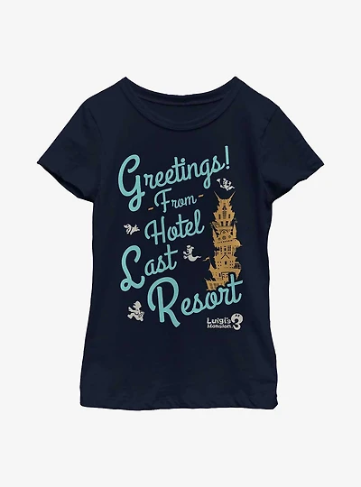 Nintendo Luigi's Mansion 3 Greetings From Last Resort Youth Girls T-Shirt