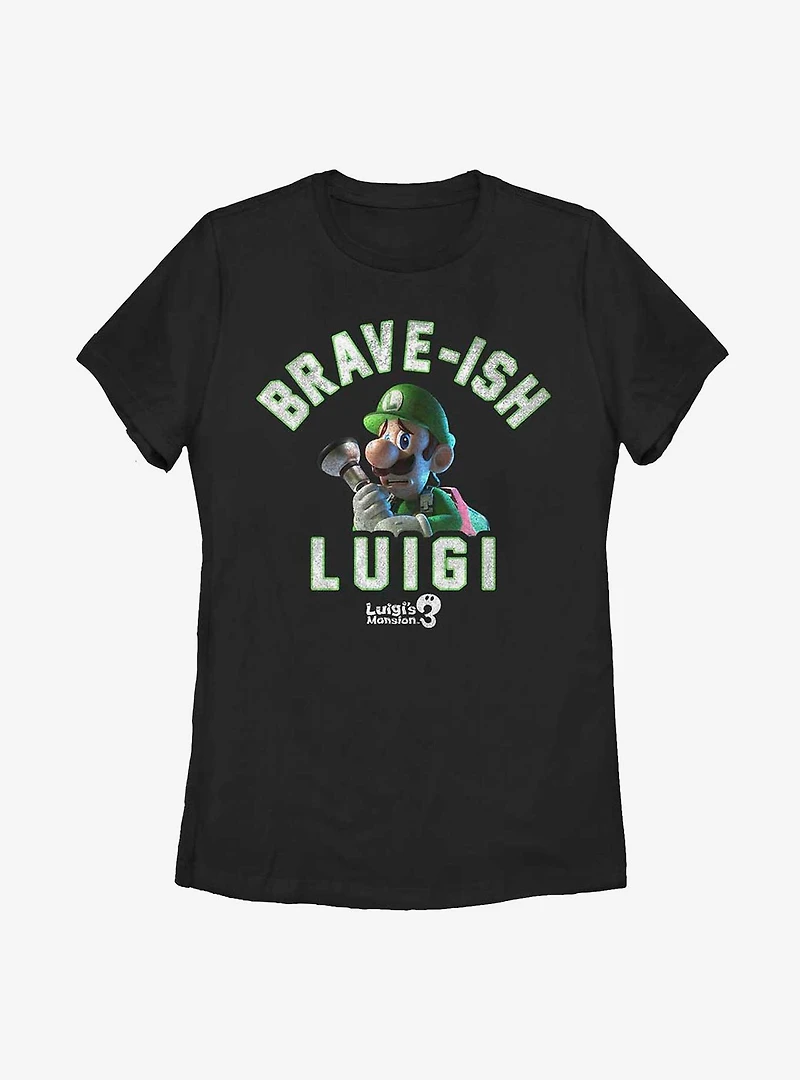 Nintendo Luigi's Mansion 3 Brave-Ish Luigi Womens T-Shirt