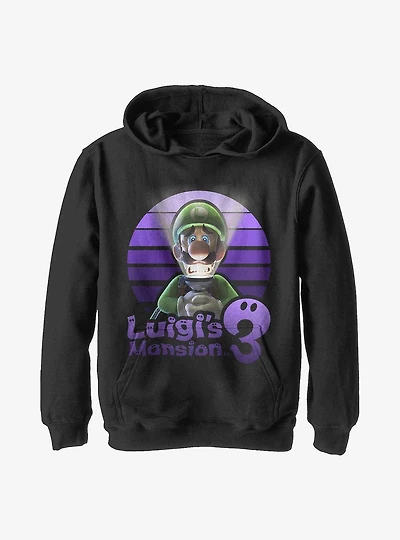 Nintendo Luigi's Mansion 3 Scared Luigi Youth Hoodie