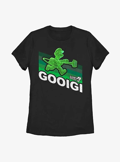 Nintendo Luigi's Mansion 3 Gooigi Retro Womens T-Shirt
