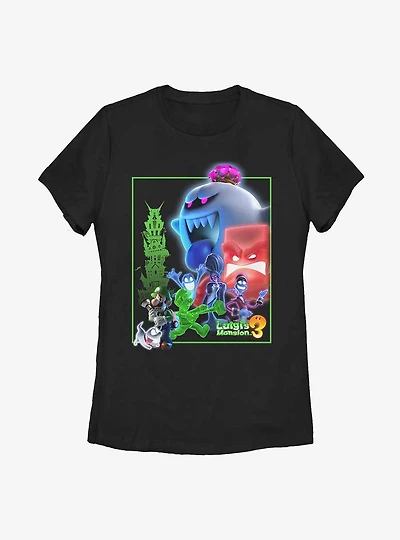 Nintendo Luigi's Mansion 3 Poster Mash-Up Womens T-Shirt
