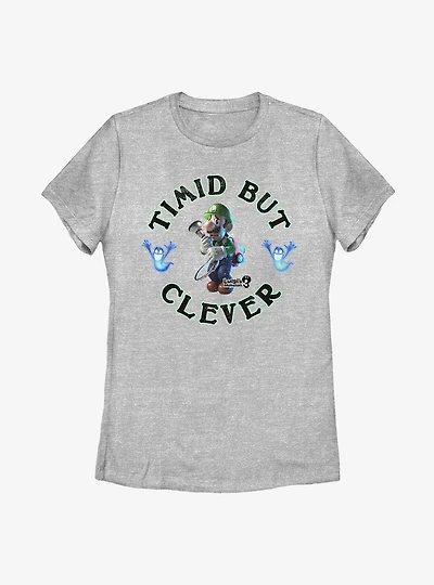 Nintendo Luigi's Mansion 3 Timid But Clever Luigi Womens T-Shirt