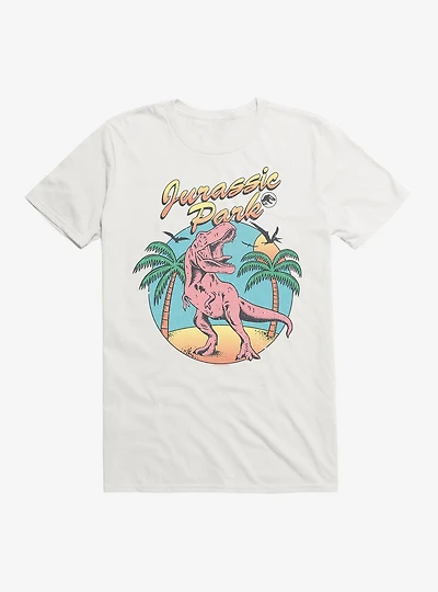 Jurassic Park T-Rex Beach T-Shirt