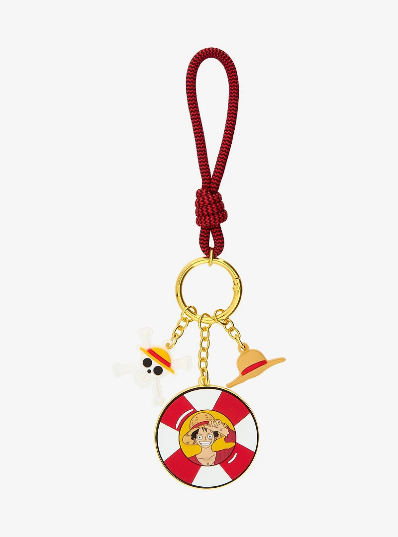 One Piece Monkey D. Luffy Life Preserver Multi-Charm Keychain - BoxLunch Exclusive