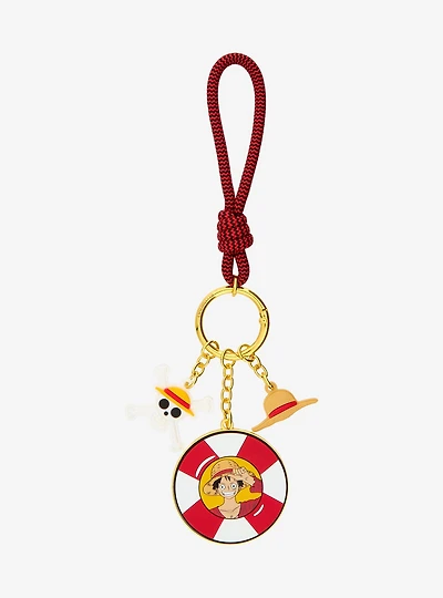 One Piece Monkey D. Luffy Life Preserver Multi-Charm Keychain - BoxLunch Exclusive