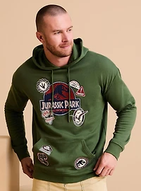 Jurassic Park Logo Patch Hoodie — BoxLunch Exclusive