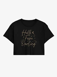 A Court Of Thorns And Roses Hello Feyre Darling Womens Crop T-Shirt