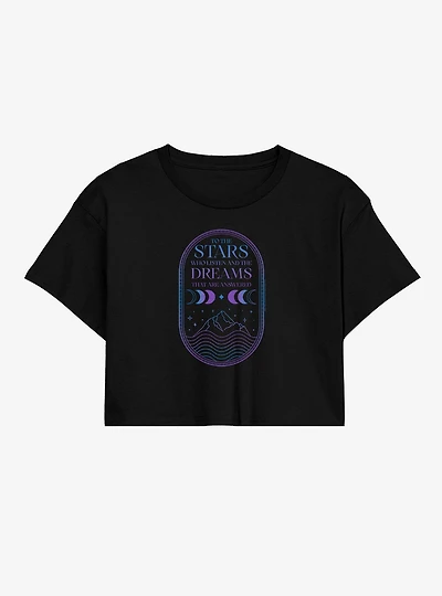 A Court Of Thorns And Roses Stars Dreams Womens Crop T-Shirt