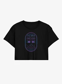 A Court Of Thorns And Roses Stars Dreams Womens Crop T-Shirt