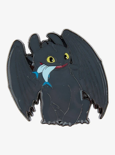 Loungefly DreamWorks How to Train Your Dragon Toothless Sitting Enamel Pin - BoxLunch Exclusive